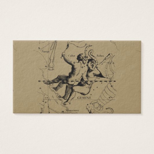 Gemini Constellation Map Hevelius circa 1690 (Vorderseite)