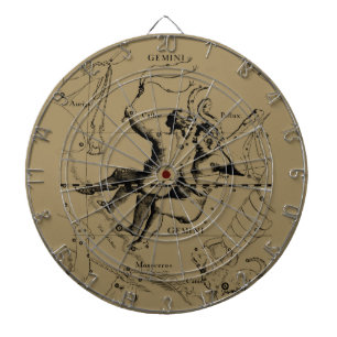 Gemini Constellation Zodiac Hevelius 1690 Dartscheibe