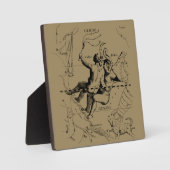 Gemini Constellation Zodiac Hevelius 1690 Fotoplatte (Vorderseite)
