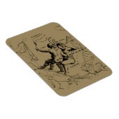 Gemini Constellation Zodiac Hevelius 1690 Magnet (Rechte Seite)