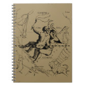 Gemini Constellation Zodiac Hevelius 1690 Notizblock (Vorderseite)