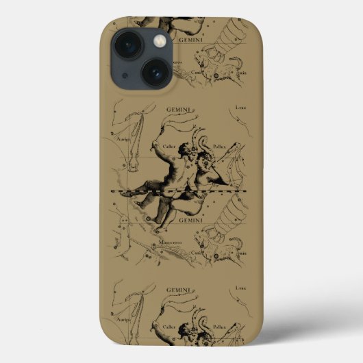 Gemini Constellation Zodiac Hevelius ca. 1690 Case-Mate iPhone Hülle (Rückseite)