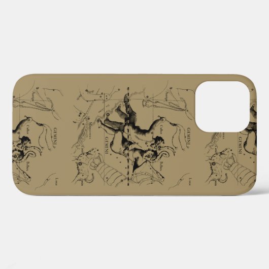 Gemini Constellation Zodiac Hevelius ca. 1690 Case-Mate iPhone Hülle (Rückseite (Horizontal))