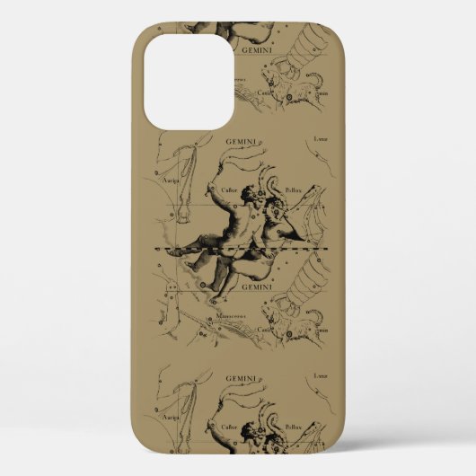 Gemini Constellation Zodiac Hevelius ca. 1690 Case-Mate iPhone Hülle (Rückseite)