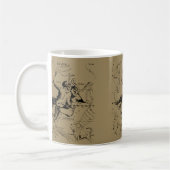 Gemini Constellation Zodiac Hevelius ca. 1690 Kaffeetasse (Links)