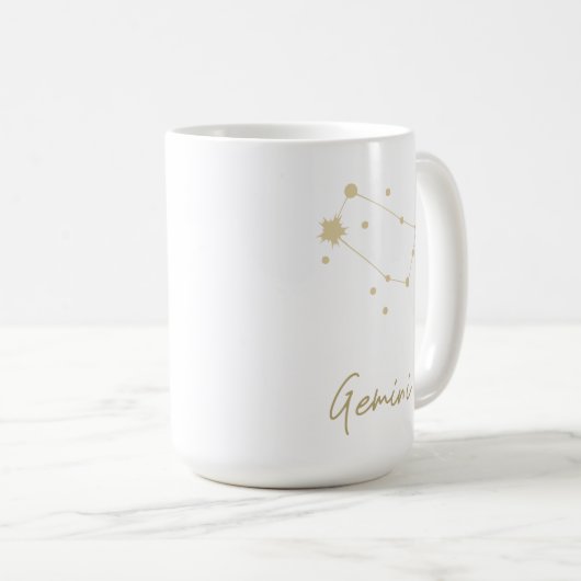 Gemini Constellation Zodiac Kaffeetasse (VorderseiteRechts)