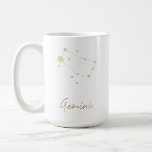 Gemini Constellation Zodiac Kaffeetasse (Links)
