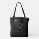 Gemini Constellation Zodiac Sign Tote Bag Tasche (Rückseite)