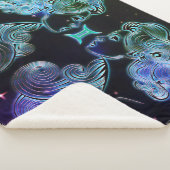 Gemini die Zwillinge zodiac Decke Sherpadecke (3/4)