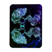Gemini die Zwillinge zodiac Magnet (Vertikal)