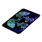 Gemini die Zwillinge zodiac Magnet (Linke Seite)