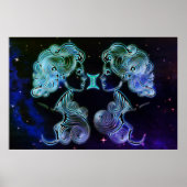 Gemini die Zwillinge zodiac Poster (Vorne)