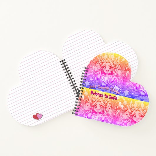 Gemini Dreamy Celestial Heart Manga Journal Notizblock (Innenseite)