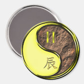 Gemini & Earth Dragon Magnet (Vorderseite/Rückseite)