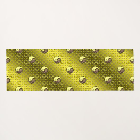 Gemini & Earth Dragon Yogamatte (Rückseite (Horizontal))