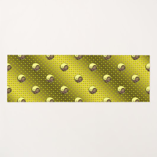 Gemini & Earth Dragon Yogamatte (Vorderseite (Horizontal))