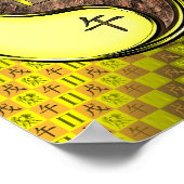 Gemini & Earth Horse Poster (Ecke)