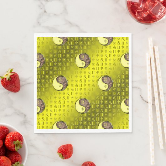 Gemini & Earth Monkey Serviette (Beispiel)