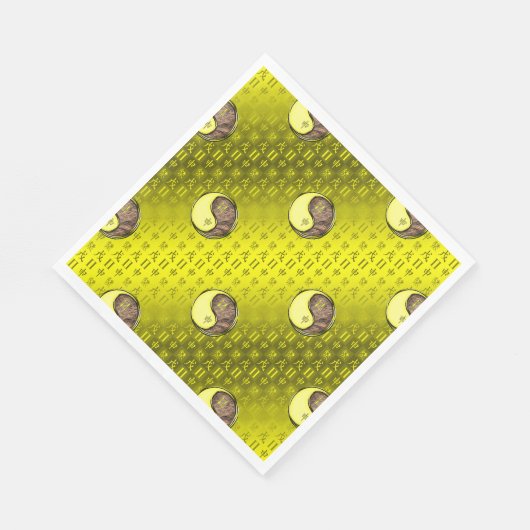 Gemini & Earth Monkey Serviette (Ecke)