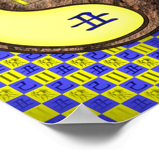 Gemini & Earth Ox Poster (Ecke)