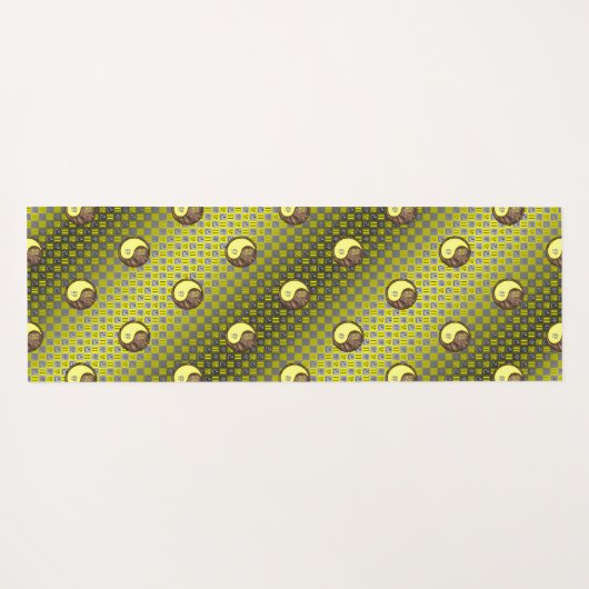 Gemini & Earth Rabbit Yogamatte (Rückseite (Horizontal))