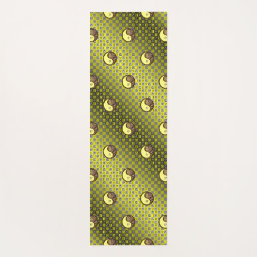 Gemini & Earth Rabbit Yogamatte (Rückseite)