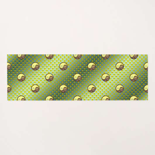 Gemini & Earth Snake Yogamatte (Rückseite (Horizontal))