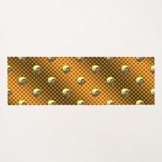 Gemini & Earth Tiger Yogamatte (Rückseite (Horizontal))