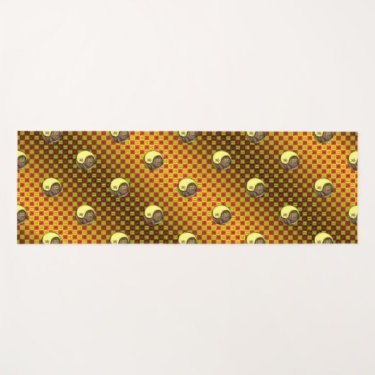 Gemini & Earth Tiger Yogamatte (Vorderseite (Horizontal))