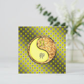 Gemini & Fire Rabbit Karte (Stehend Vorderseite)