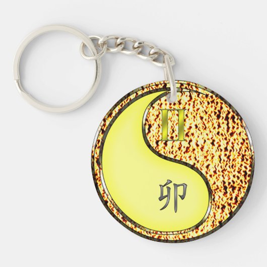 Gemini & Fire Rabbit Schlüsselanhänger (Vorderseite)