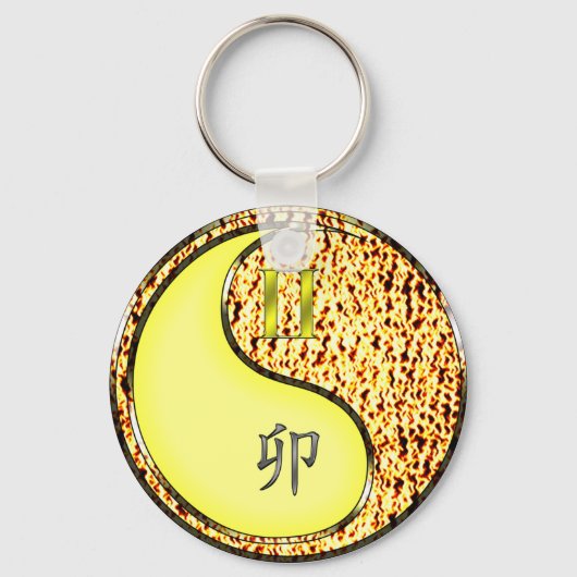 Gemini & Fire Rabbit Schlüsselanhänger (Rückseite)