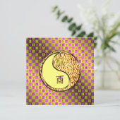 Gemini & Fire Rooster Karte (Stehend Vorderseite)