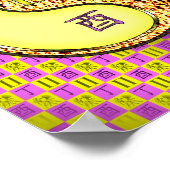 Gemini & Fire Rooster Poster (Ecke)