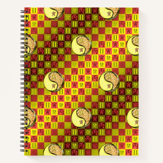 Gemini & Fire Tiger Notizblock (Vorderseite)