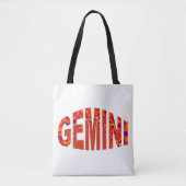 Gemini - Firey Orange Yellow Blue Tasche (Vorderseite)