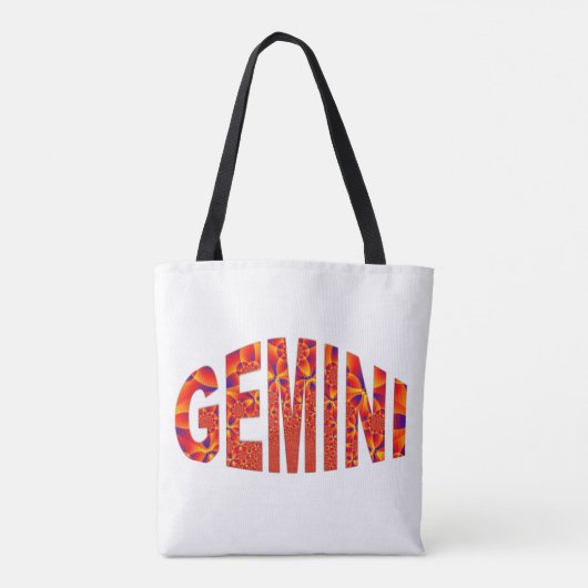 Gemini - Firey Orange Yellow Blue Tasche (Rückseite)