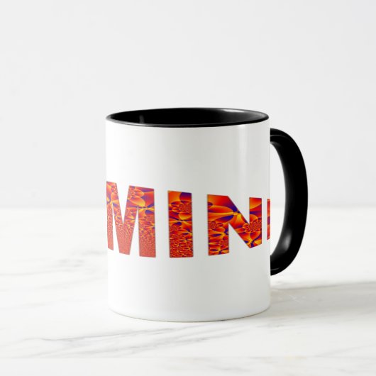 Gemini - Firey Orange Yellow Blue Tasse (VorderseiteRechts)