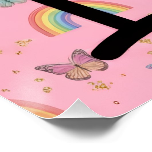 Gemini First Birthday Poster (Ecke)