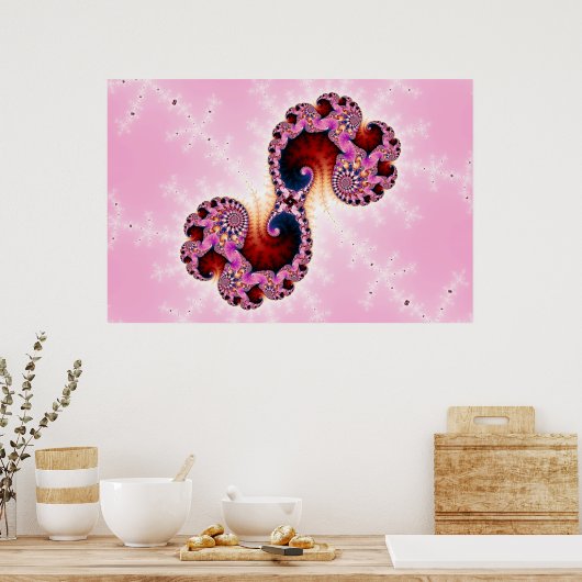 Gemini Fraktal Art Poster (Küche)