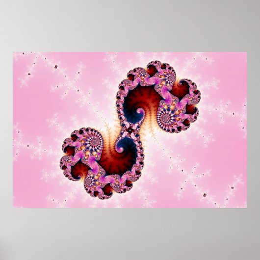 Gemini Fraktal Art Poster (Vorne)