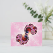 Gemini Fraktal Art Postkarte (Stehend Vorderseite)