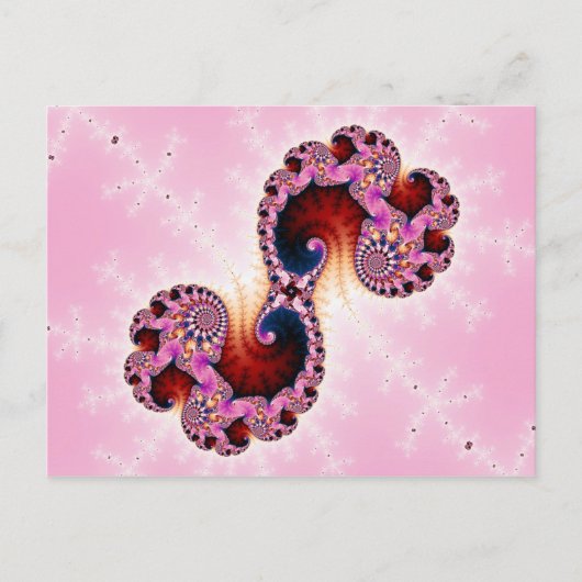 Gemini Fraktal Art Postkarte (Vorderseite)