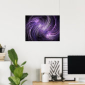 Gemini-Fraktal Poster (Heimbüro)