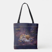 Gemini für Cat Lovers Tasche (Rückseite)