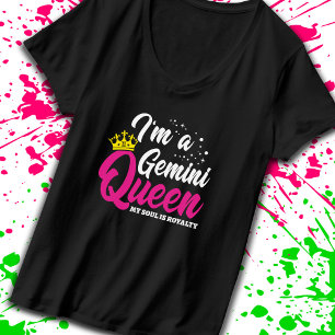 Gemini Geburtstag Königin Astrologie Zodiac Mai Ju T-Shirt