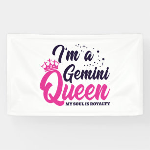 Gemini Geburtstag Königin Astrologie Zodiac Sign S Banner