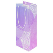 Gemini Geburtstag - Weinbeutel Geschenktüte Für Weinflaschen (Rückseite Schrägansicht)