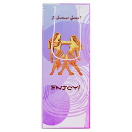 Gemini Geburtstag - Weinbeutel Geschenktüte Für Weinflaschen