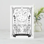 Gemini Geburtstagsfeier Einladung (Stehend Vorderseite)